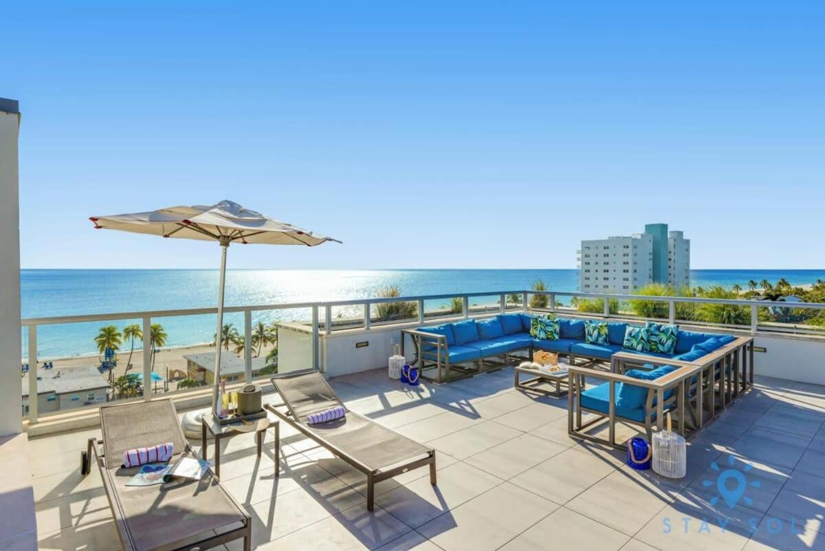 Rooftop Pool & Hot Tub - Gym - Hollywood Beach Экстерьер фото