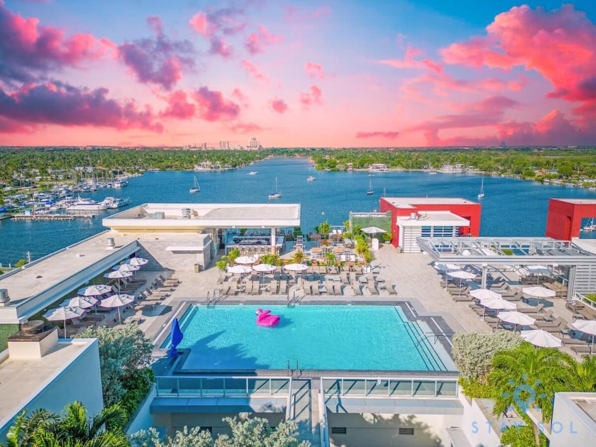 Rooftop Pool & Hot Tub - Gym - Hollywood Beach Экстерьер фото